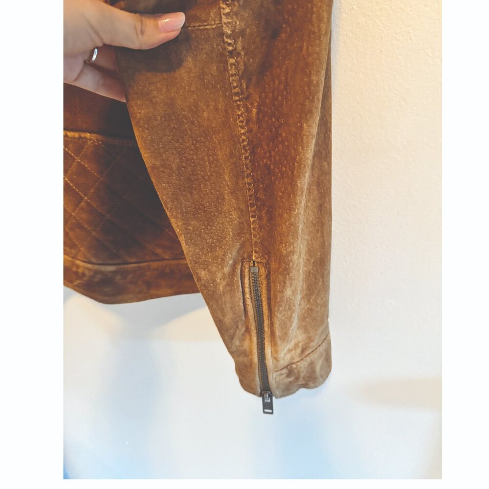 Express Suede Leather Jacket Small - image 4